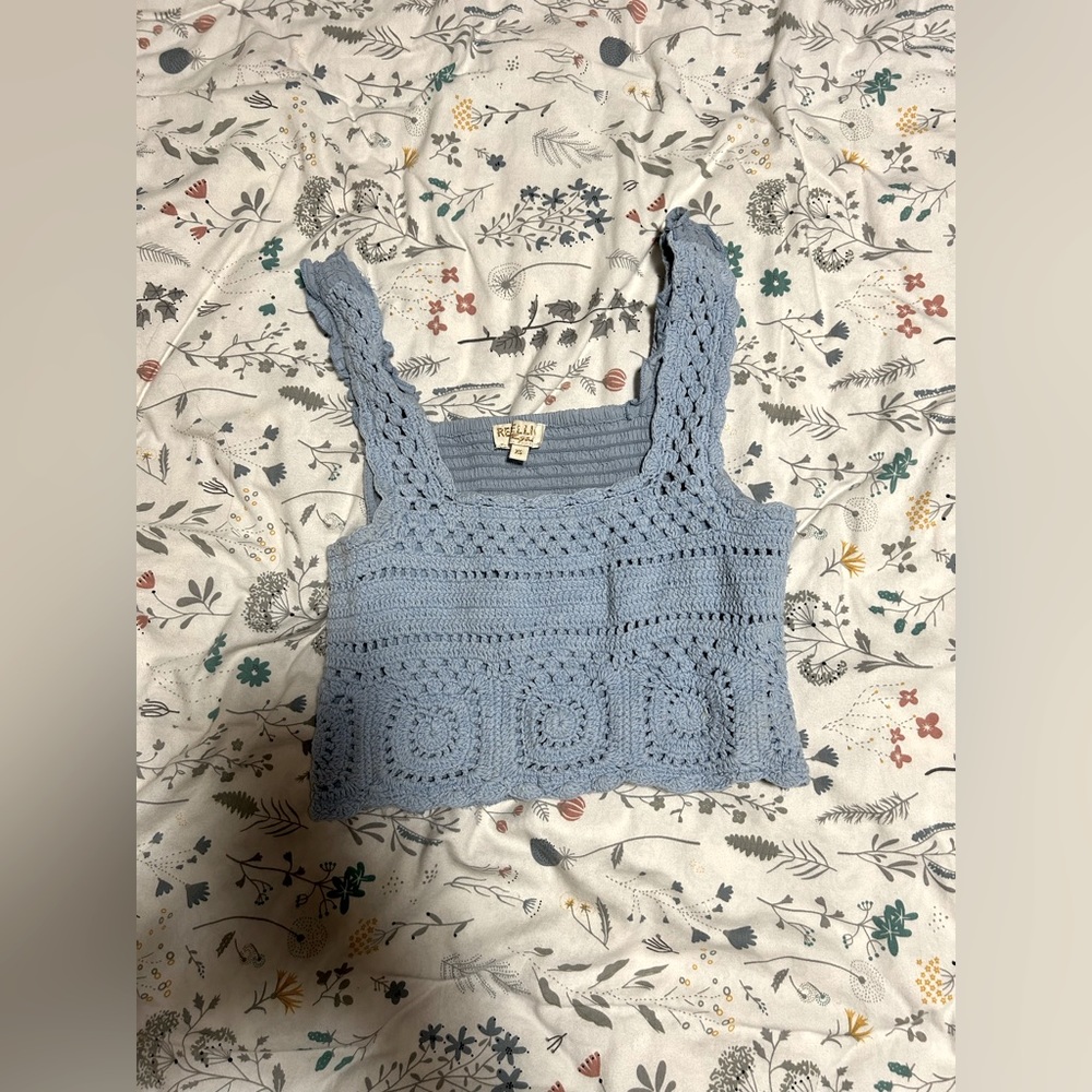 Cropped crochet top